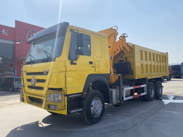 HOWO 6x4 DUMP CRANE TRUCK - Image 8